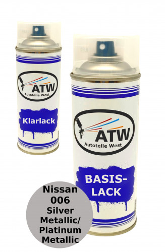 Nissan 006 Silver Metallic / Platinum Metallic +400ml Klarlack Set